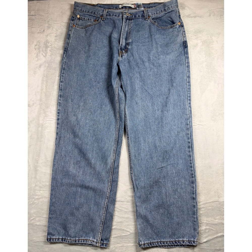 Levi's 550 Relaxed Fit Jeans Men 40x29 Blue 100% Cotton Tapered Leg Denim